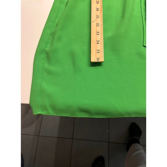 Trina Turk Bright Green Blouson Mini Dress Size Medium - Picture 9 of 9